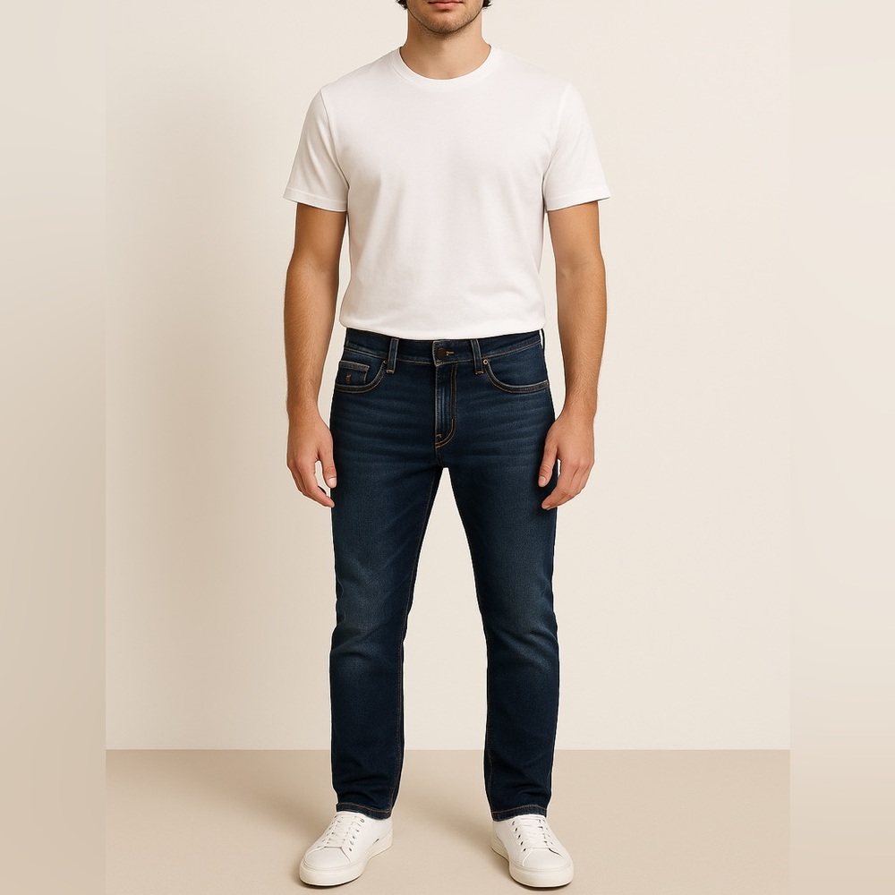 Guess Los Angeles Men’s Slim Fit Jeans – Dark Wash – Size 34x32
